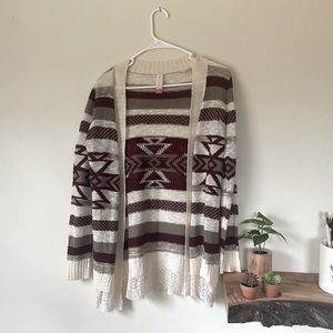 Patterned Cardigan